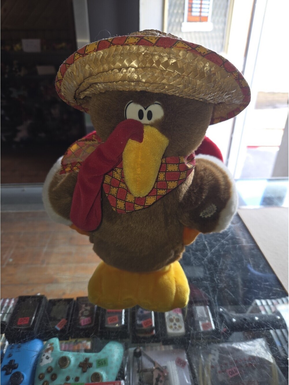 Turkey In The Straw Animatronic Hop And Bop Sings Gobbles Plush Thanksgiving A6